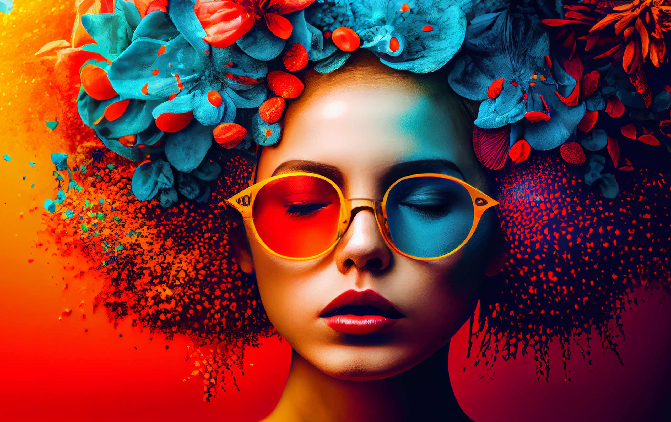 Young woman embodies glamour and sensuality ,generative artificial intelligence